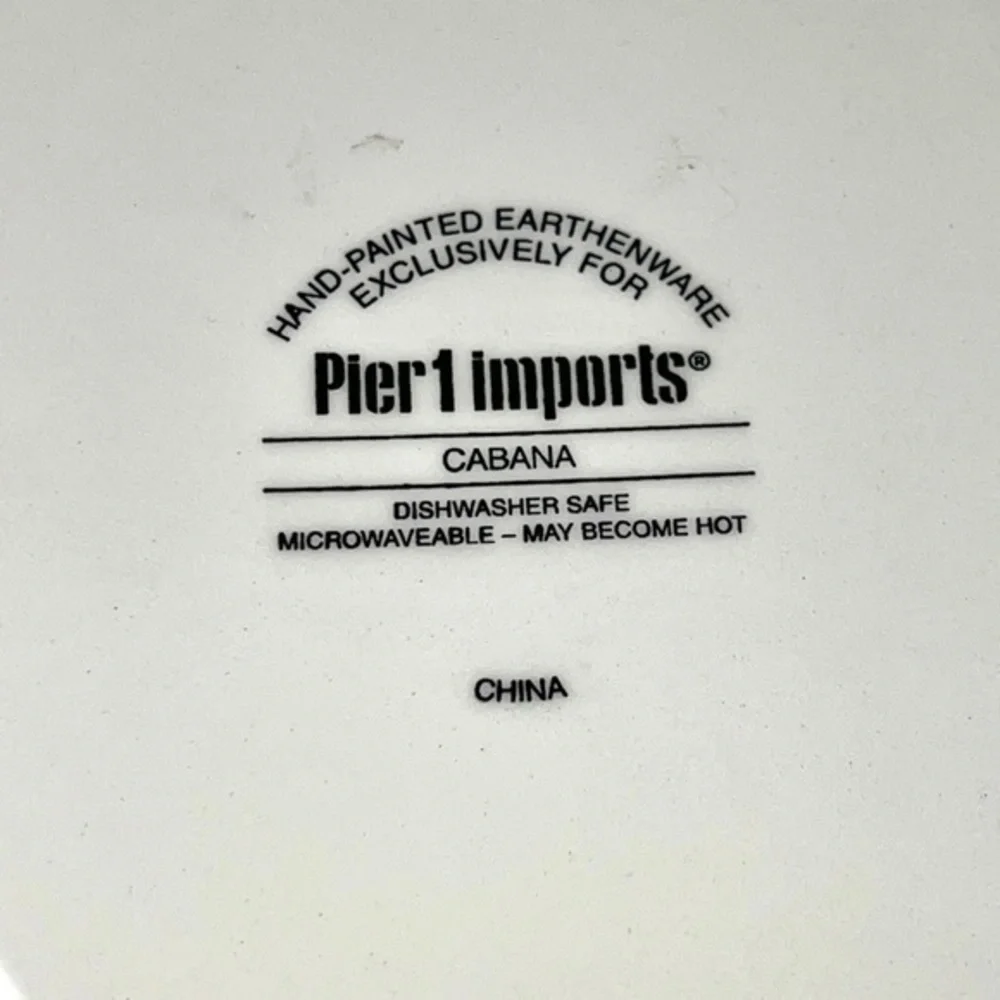 Pier 1 Imports Cabana Ceramic Bamboo Bowl